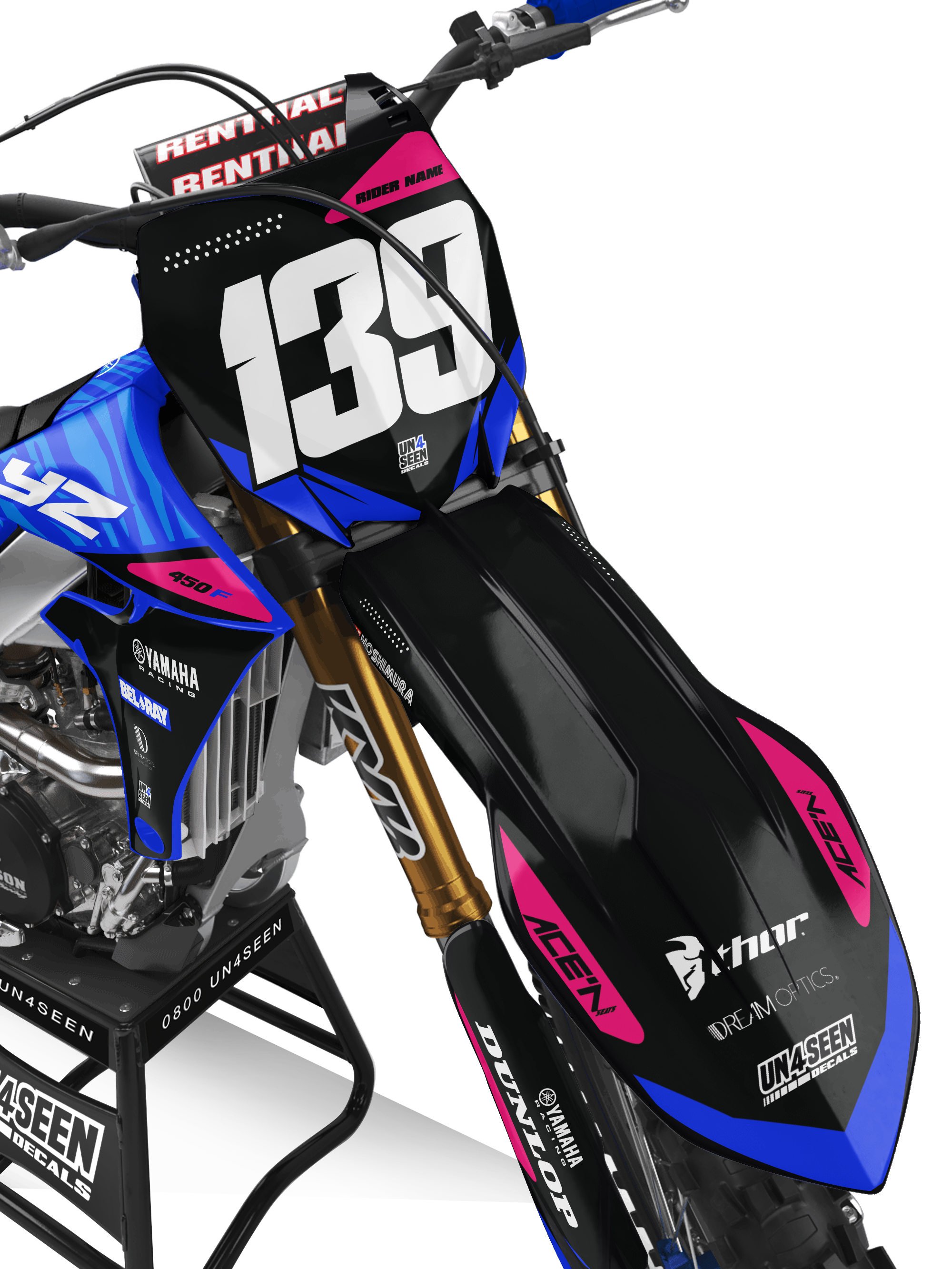 Yamaha Graphics Kit - Zebz Pink