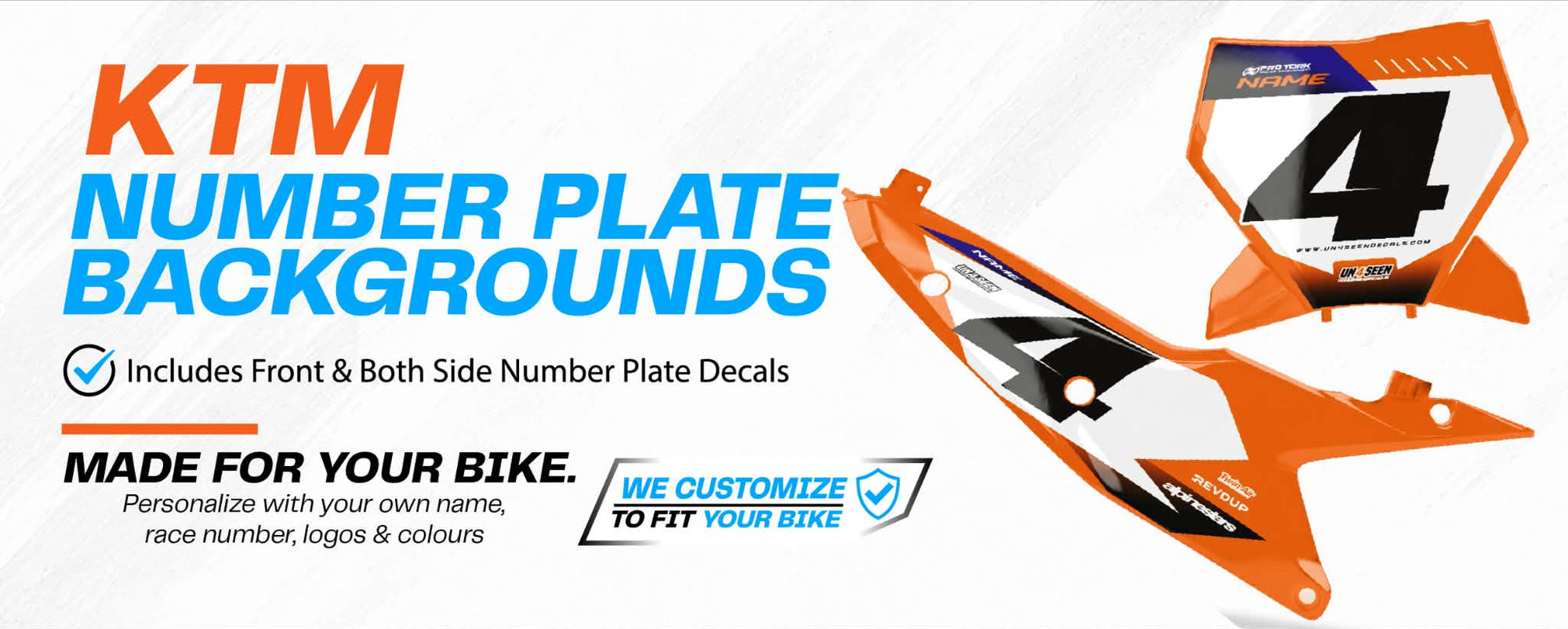 KTM Number Background