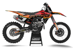 GASGAS Trae Orange Graphics Kit - MC EC ES EX Models | All Years