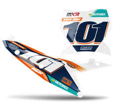 KTM MXGP Number Plate Background Decals - SX SXF XC XCF EXC EXCF Models | All Years