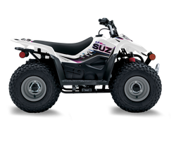 Suzuki LTZ50 ATV Graphics - Clap White