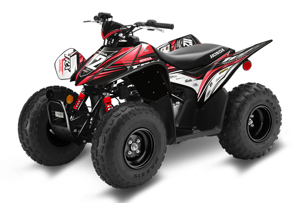Honda TRX90 ATV Graphics - Flash Black
