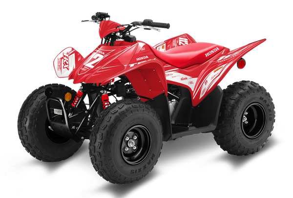 Honda TRX90 ATV Graphics - Flash Red