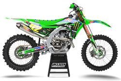 Kawasaki Mountain Flaga Graphics Kit - KX KXF KDX KLX Models | All Years