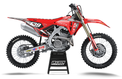 Honda Time Red Graphic Kit - CRF CR XR Models | All Years