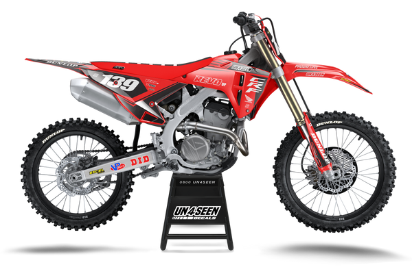 Honda Time Red Graphic Kit - CRF CR XR Models | All Years