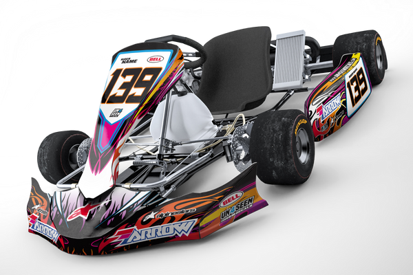 Custom Road Kart Graphics - Fire