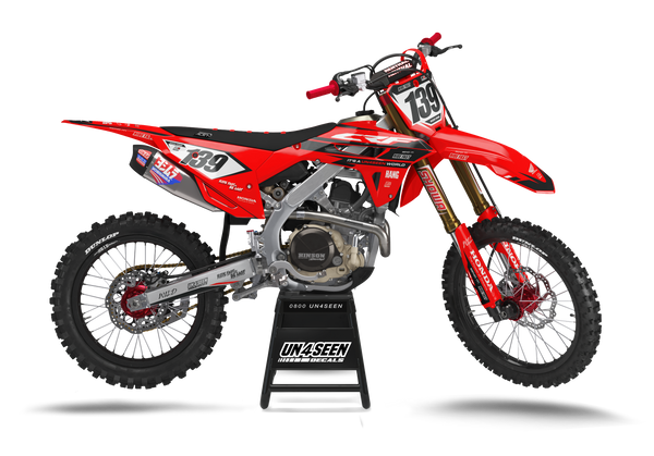 Honda Zone Red Graphic Kit - CRF CR XR Models | All Years