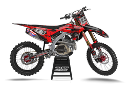 Honda Graffiti Red Graphic Kit - CRF CR XR Models | All Years