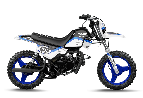 Yamaha Tracks Blue Graphic Kit - YZ YZF WR TTR PW Models | All Years