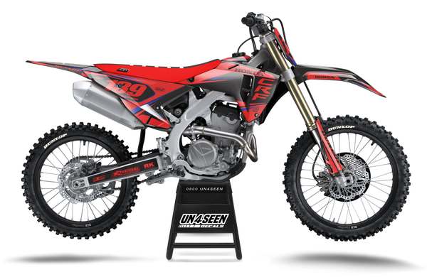 Honda Ri Red Graphic Kit - CRF CR XR Models | All Years