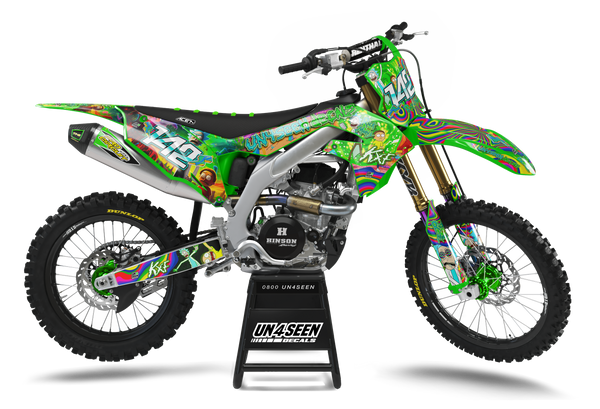 Kawasaki Rick & Morty Graphic Kit - KK KXF KDX KLX Models | All Years
