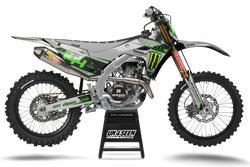 Kawasaki K1Kaz Grey Graphic Kit - KK KXF KDX KLX Models | All Years