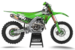 Kawasaki K1Kaz Green Graphic Kit - KK KXF KDX KLX Models | All Years