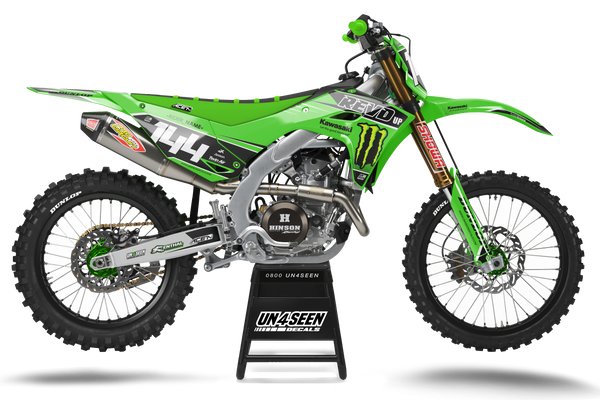 Kawasaki K1Kaz Green Graphic Kit - KK KXF KDX KLX Models | All Years