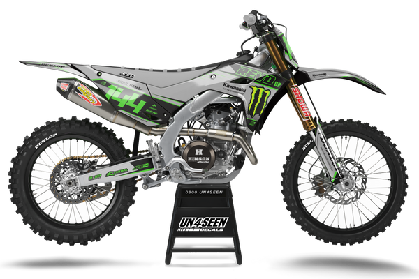 Kawasaki K1Kaz Grey Graphic Kit - KK KXF KDX KLX Models | All Years
