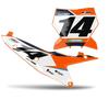 KTM Number Background Decals - Leo