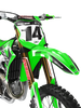Kawasaki Juneed Graphics Kit - KX KXF KDX KLX Models | All Years