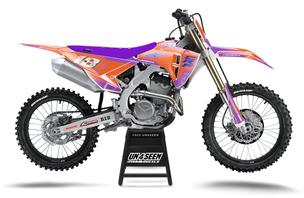 Honda Supertech Orange Graphic Kit - CRF CR XR Models | All Years