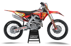 Honda Supertech Scenz Red Graphic Kit - CRF CR XR Models | All Years