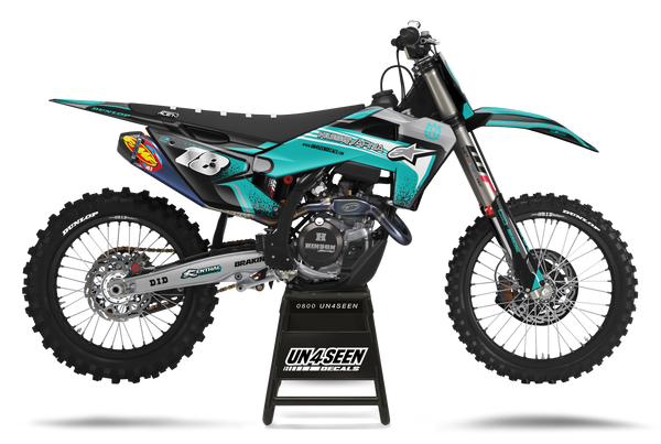 Husqvarna Techstar Nomur Aqua Graphic Kit - TC FC TE TX FE FS FX Models | All Years