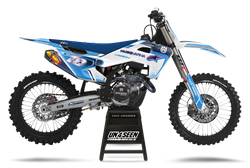 Husqvarna Techstar Nomur Blues Graphic Kit - TC FC TE TX FE FS FX Models | All Years