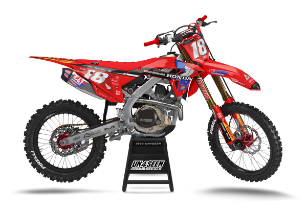 Honda Retro Flag Graphic Kit - CRF CR XR Models | All Years