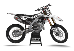 Honda Semislide White Graphic Kit - CRF CR XR Models | All Years