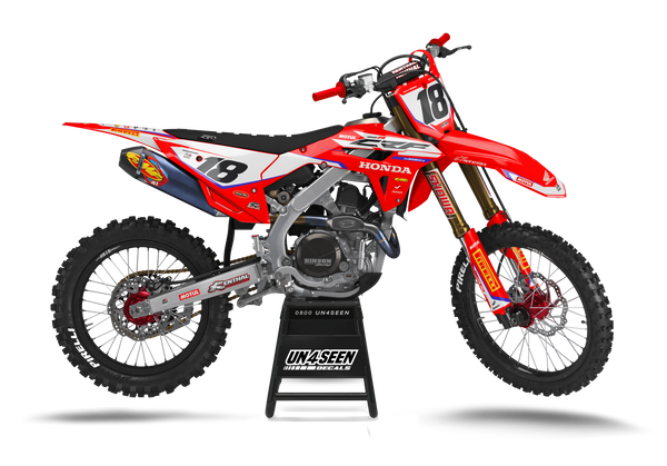 Honda X3 Red Graphic Kit - CRF CR XR Models | All Years