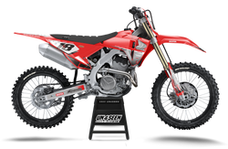 Honda Swatvf Retro Grey Graphic Kit - CRF CR XR Models | All Years