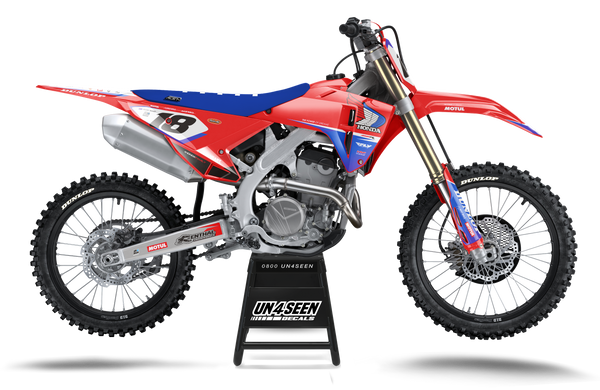 Honda Swatvf Retro Blue Graphic Kit - CRF CR XR Models | All Years