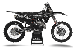 KTM Racer Graphite Grey Graphic Kit - SX SXF XC XCF EXC EXCF Models | All Years