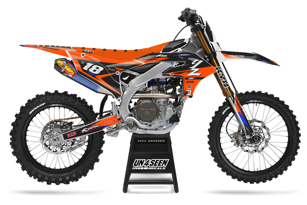 Yamaha Fluid Orange Graphic Kit - YZ YZF WR TTR PW Models | All Years
