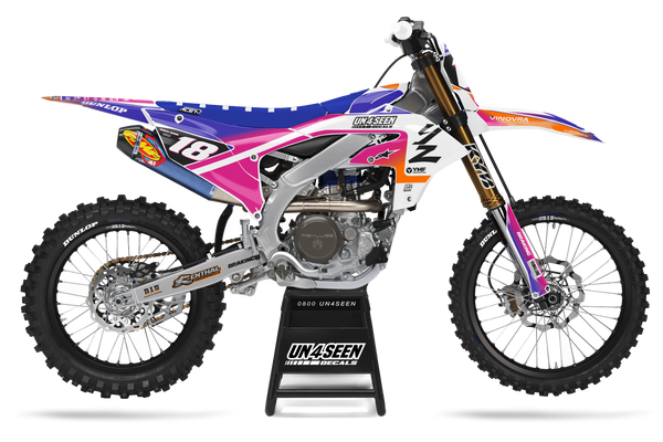 Yamaha Racer Portyl Purple Graphic Kit - YZ YZF WR TTR PW Models | All Years