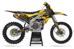 Yamaha Racer Riway Yellow Graphic Kit - YZ YZF WR TTR PW Models | All Years