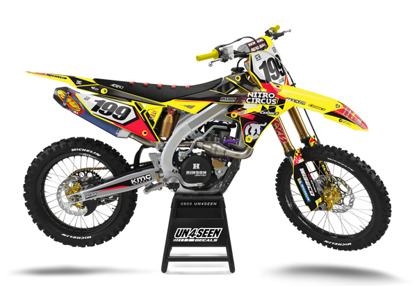 Suzuki Pastrana Replica Graphic Kit - RMZ RM RMX DR DRZ JR Models | All Years