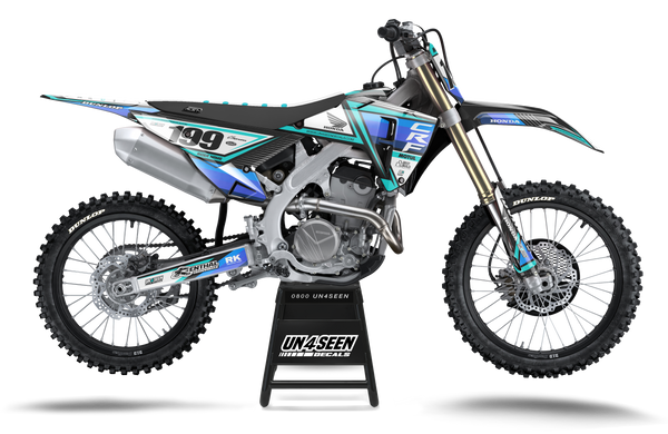 Honda Rid Aqua Graphic Kit - CRF CR XR Models | All Years