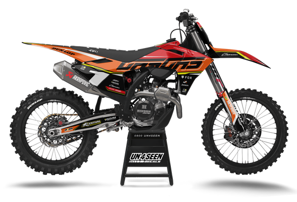 GASGAS Trae Orange Graphics Kit - MC EC ES EX Models | All Years