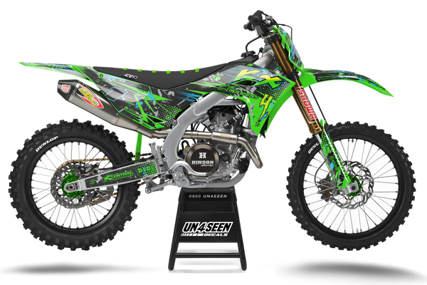 Kawasaki Rockstar Graphic Kit - KK KXF KDX KLX Models | All Years