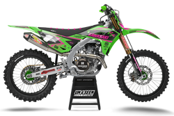 Kawasaki The Badge Pink Graphic Kit - KK KXF KDX KLX Models | All Years