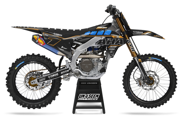 Yamaha Plaster Black Graphic Kit - YZ YZF WR TTR PW Models | All Years