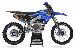 Yamaha Plaster Blue Graphic Kit - YZ YZF WR TTR PW Models | All Years