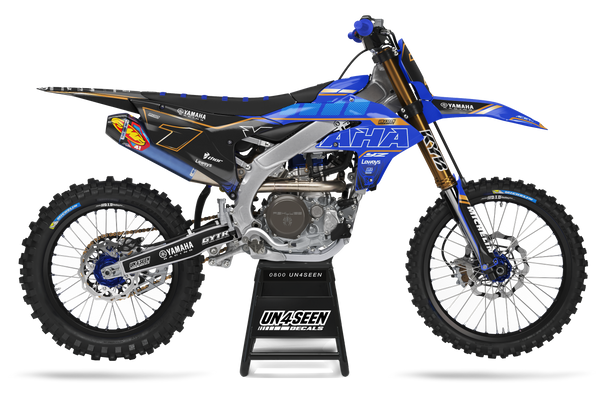 Yamaha Plaster Blue Graphic Kit - YZ YZF WR TTR PW Models | All Years