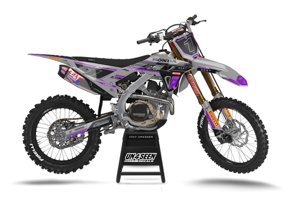 Honda Zardz Purple Graphic Kit - CRF CR XR Models | All Years