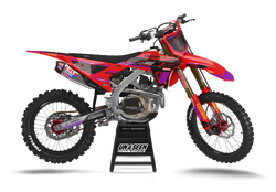 Honda Zardz Red Graphic Kit - CRF CR XR Models | All Years
