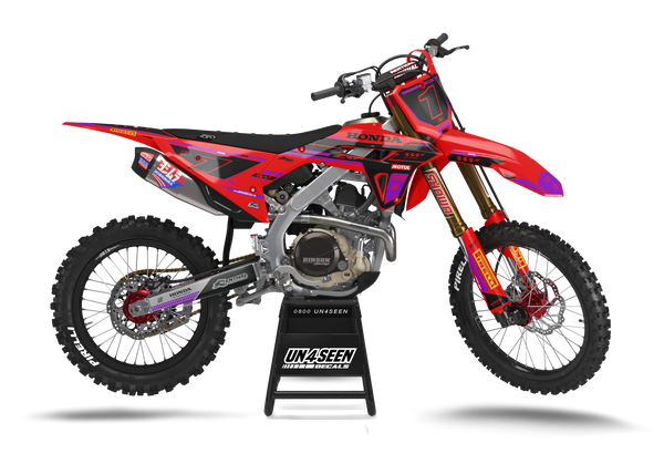 Honda Zardz Red Graphic Kit - CRF CR XR Models | All Years