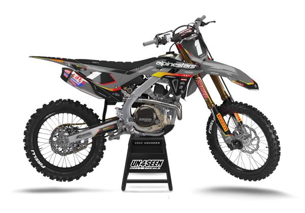 Honda Alpinestars Grey Graphic Kit - CRF CR XR Models | All Years