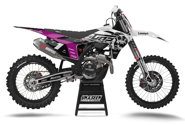 Gasgas Skulls & Petals Graphic Kit - MC EC ES EX Models | All Years