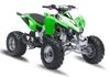 Kawasaki kfx450r ATV Graphics - Skulls & Petals Green
