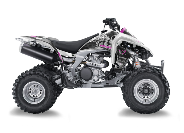 Kawasaki kfx450r ATV Graphics - Skulls & Petals